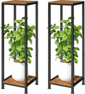 2-Pack Plant Stand Indoor, Modern Corner Flower Stand by Lilybud--lily