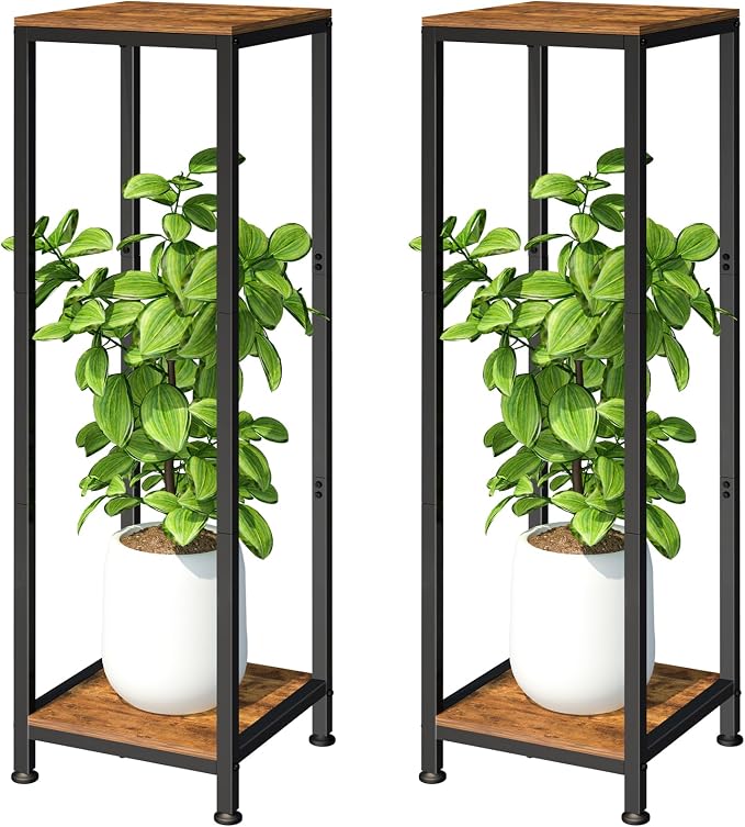 2-Pack Plant Stand Indoor, Modern Corner Flower Stand by Lilybud--lily