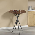 VASAGLE Bar Table, Round Cocktail High Top Pub Bistro Table by VASAGLEbySONGMICSHOME