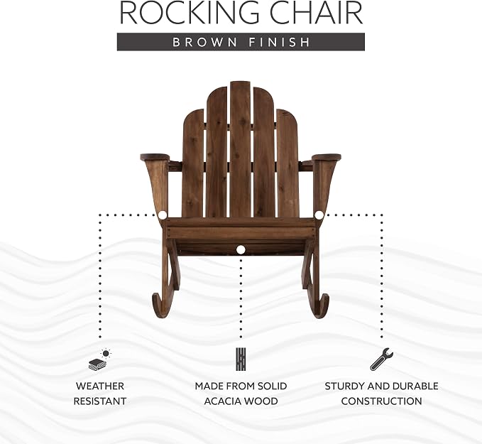 Linon Woodstock Rocking Chair - Image 7