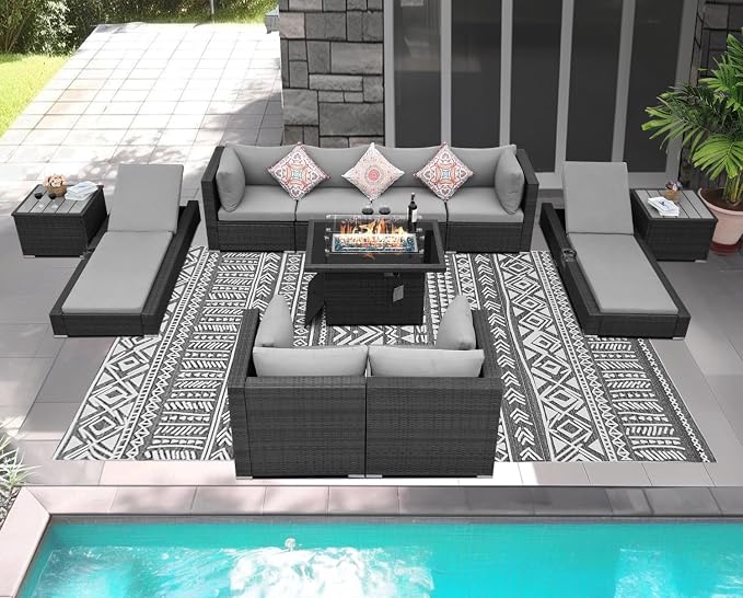 NICESOUL 11 Piece Sectional Outdoor Set - Image 2