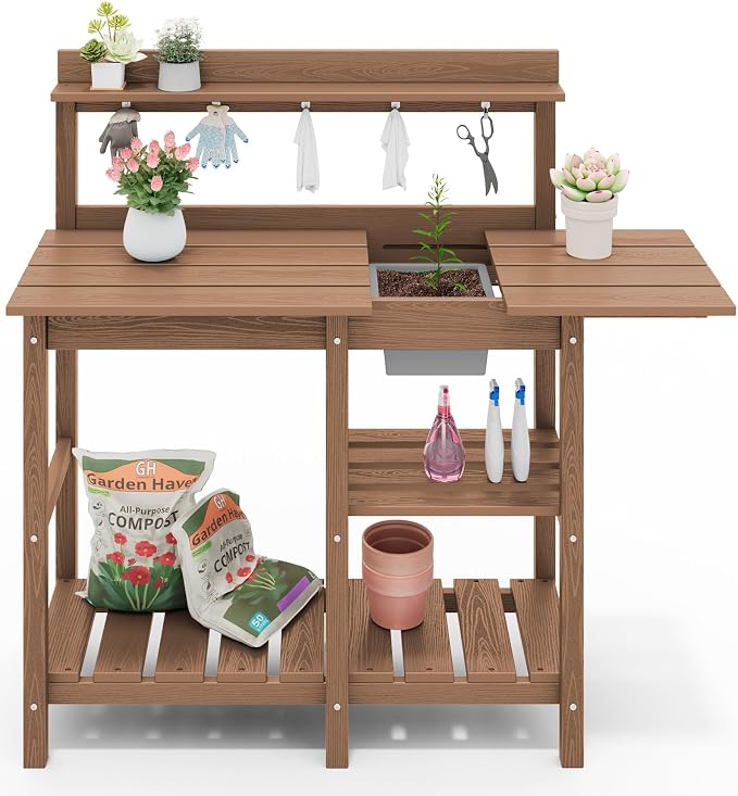 SERWALL Outdoor Potting Bench - Image 10