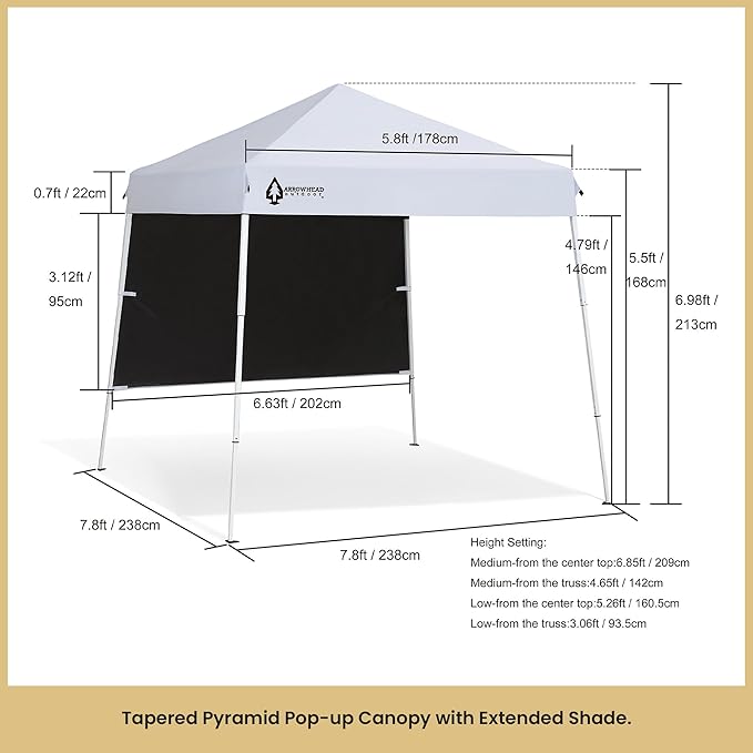 ARROWHEAD OUTDOOR 6'x6' Backpack Pop-up Canopy - Image 8
