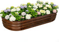 Galvanized Raised Garden Bed Outdoor, Large Raised Bed by VivaGarden