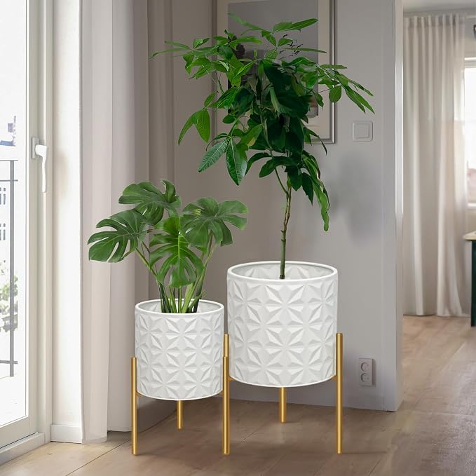 ARNIS Modern Planter Pots, Decorative Planters, Metal Pots - Image 8