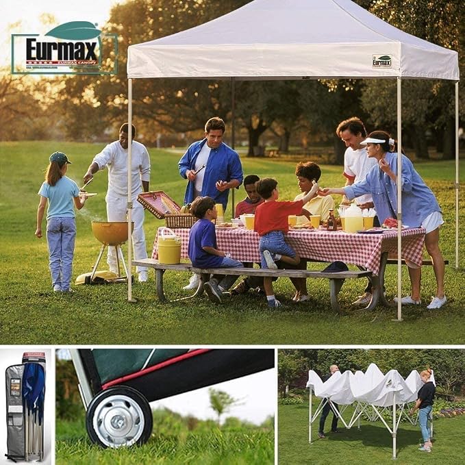 Eurmax USA 8'x8' Pop Up Canopy Tent Commercial Instant Canopies - Image 7