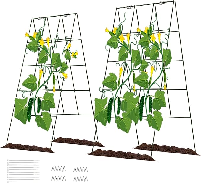 DOEWORKS Cucumber Trellis, 2 Pack, Plant Support by DOEWORKS