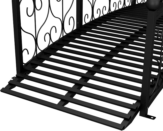 Outsunny 7' Metal Arch Garden Bridge - Image 9