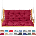 Porch Swing Cushion with Backrest, Waterproof Bench Cushion by NANGELRN