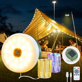 Solar Camping String Lights, Retractable Waterproof 33FT LED Camp Light by InkTrail-EnjoytheOutdoors