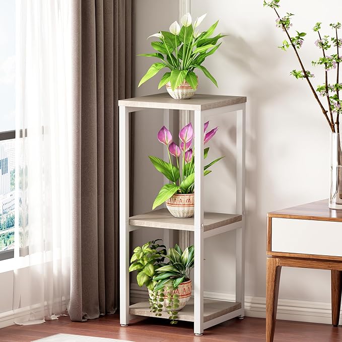 Plant Stand Indoor Corner Tall 3 Tier Metal Modern Flower Storage Plant Shelf - Image 4