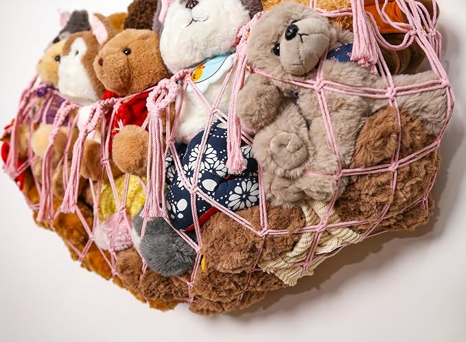 stuffed Animal Net or Hammock Macrame Toy Display Plush Toy Holder Ceiling - Image 7