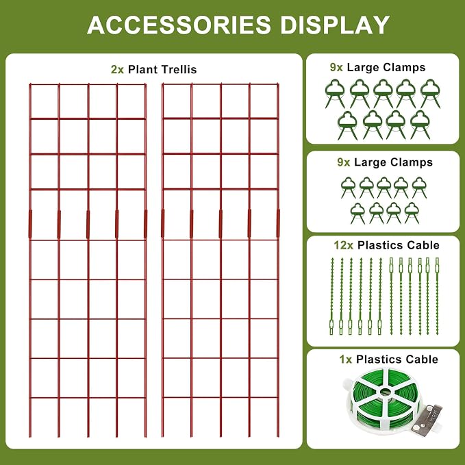 Cucumber Trellis 2 Pack, Twist Ties - Image 8
