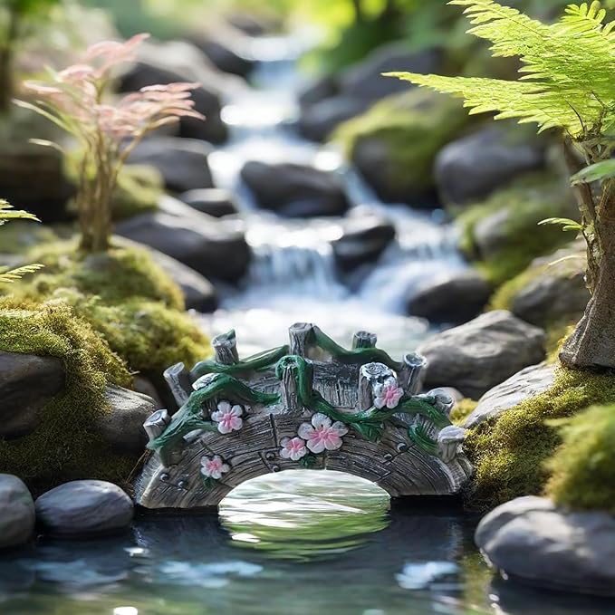MUAMAX Fairy Garden Bridge Mini Bridge - Image 5