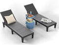 ROJIK Outdoor Chaise Lounge Chair Set of 2, by ROJIK