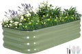 3 in 1 Galvanized Raised Garden Bed by BIRDSINYARD