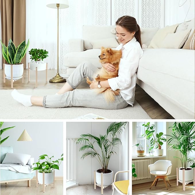 Aripark Plant Stand Indoor Adjustable, Metal Modern Plant Stands, Small Heavy - Image 6