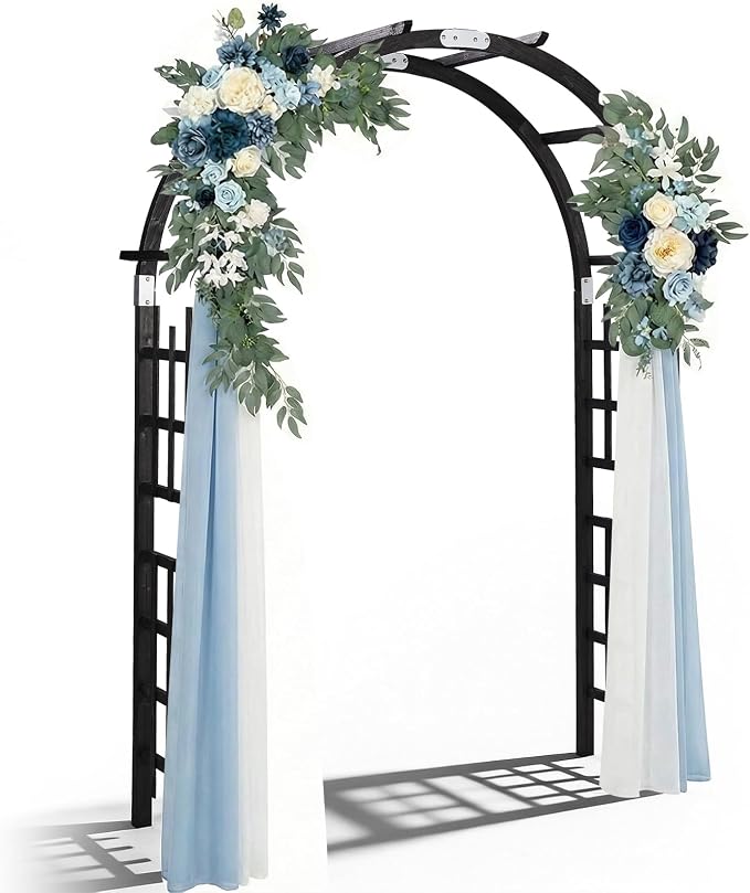 Outvita 7Ft Wooden Garden Arbor Arch, Wood Arbor Trellis, Pergola Archway by Outvita