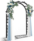 Outvita 7Ft Wooden Garden Arbor Arch, Wood Arbor Trellis, Pergola Archway by Outvita