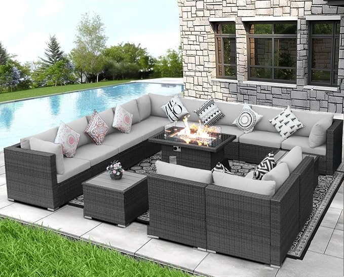 NICESOUL 15 Piece Outdoor Patio Furniture Set - Image 2