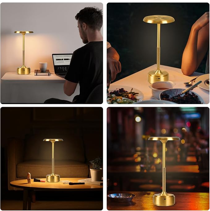 5200mAh Rechargeable Cordless LED Table Lamps Touch Sensor Light, 3-Levels - Image 7