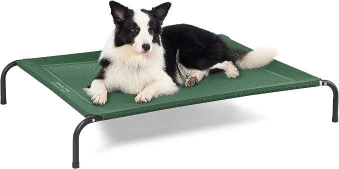 Bedsure Outdoor Elevated Dog Bed Large Sized Dog, Portable Indoor & Outdoor by BEDSURE