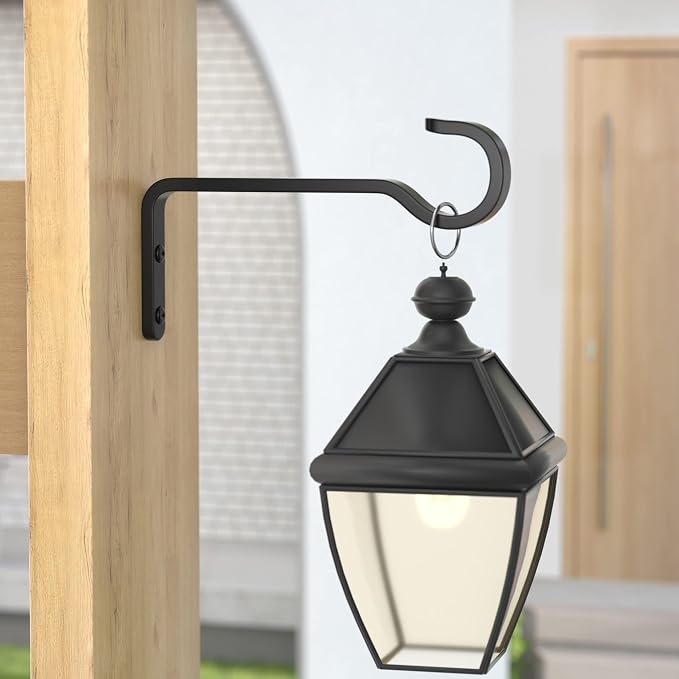 5.7 Inch 2 Pack Heavy Duty Outdoor Plant Hangers, Iron Hanging Plant Brackets - Image 7