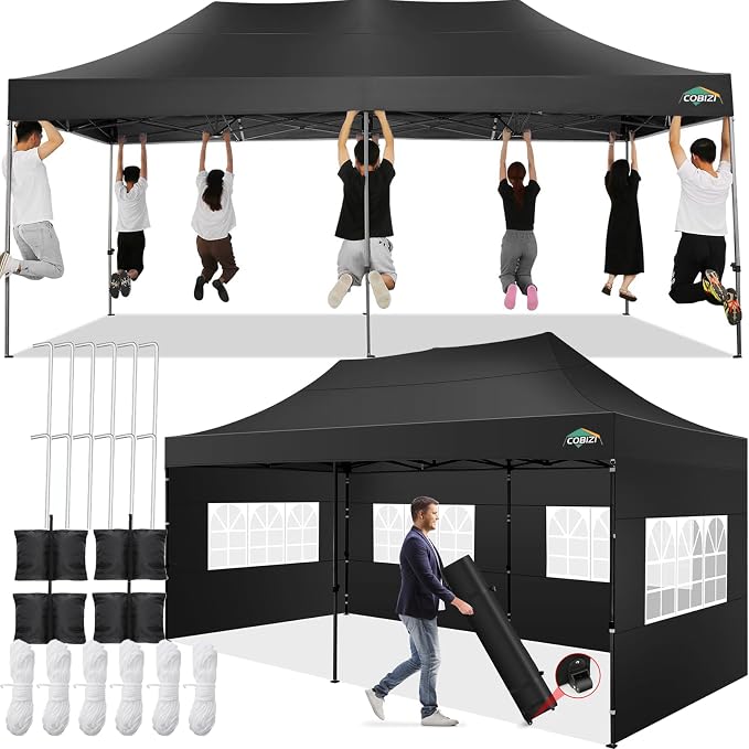 COBIZI 10x20 Pop up Canopy Tent 10x20 Canopy by COBIZI