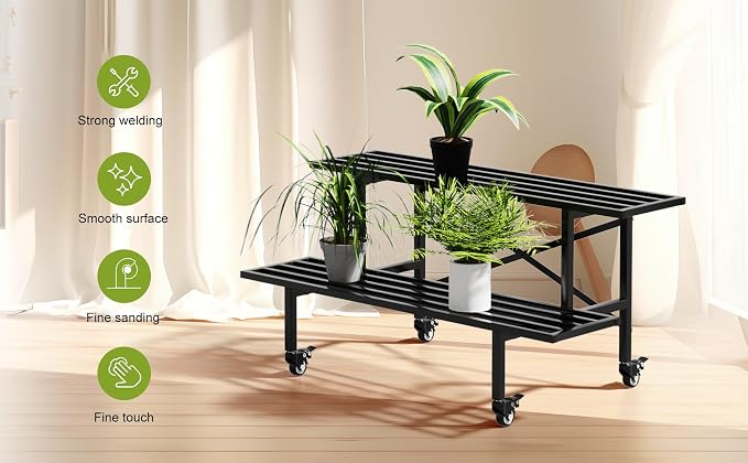 Zhongma 2 Tier Sturdy Metal Plant Stand - Image 3