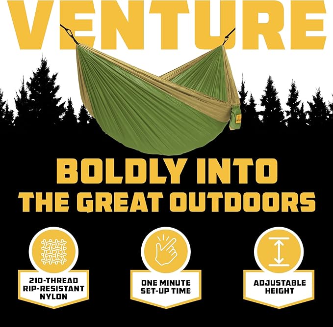 Wise Owl Outfitters Camping Hammock – 500lbs Portable Hammock - Image 3