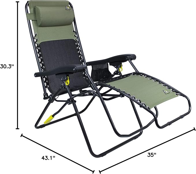 GCI Outdoor FreeForm Zero Gravity Chair, Loden Green - Image 3