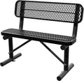 4 Feet Heavy Duty Metal Park Bench by Sunnibety