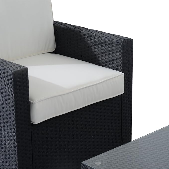 Outsunny 4 Piece Wicker Patio Furniture Set - Image 7