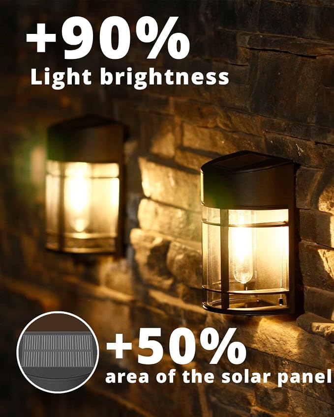 Solar Fence Lights, Upgrade Solar Deck Lights, Waterproof Solar Outdoor Lights - Image 6
