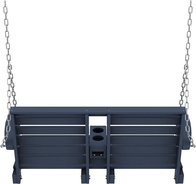 KINGYES Outdoor Hanging Porch Swing, 2 Seat Patio Swing Chair - Image 8