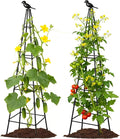 2 Pack Garden Trellis for Climbing Plants Outdoors, 70inch Tower Obelisk by Lazzmonk