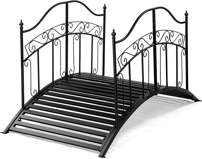Outvita Metal Garden Bridge for Outdoor, Elegant Decorative Bridge by Outvita