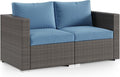 Wisteria Lane 2 Piece Patio Furniture Set of 2 Seats, Outdoor Wicker Patio by WisteriaLane