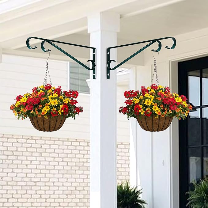 Plant Hangers Outdoor Plant Hooks Heavy Duty Iron Plant Hanger Hook - Image 2
