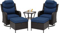 Patio Swivel Rocker Chairs of 2 by Meetleisure-LeisureLiving