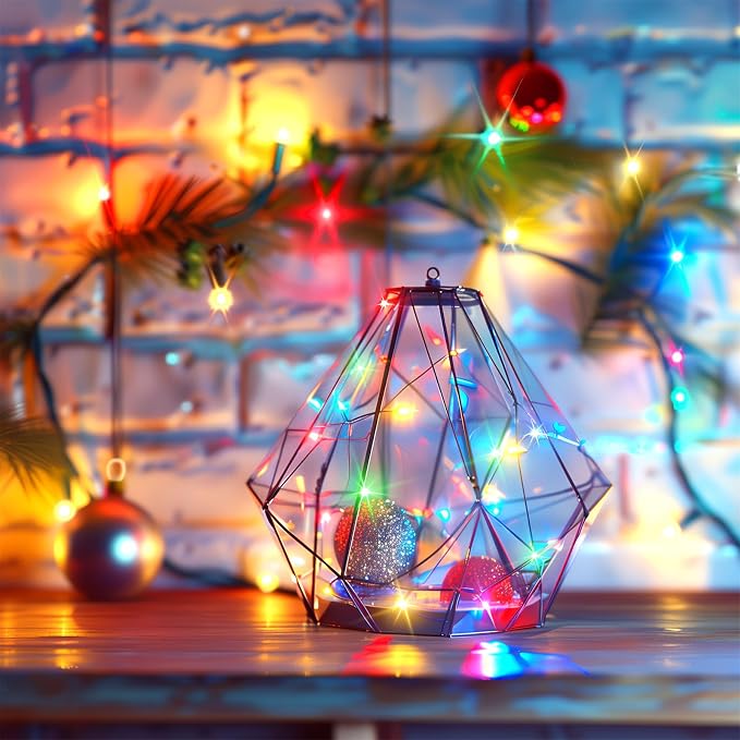 Minetom Multicolored Fairy String Lights, 33 Ft 100 Led Waterproof Starry - Image 6