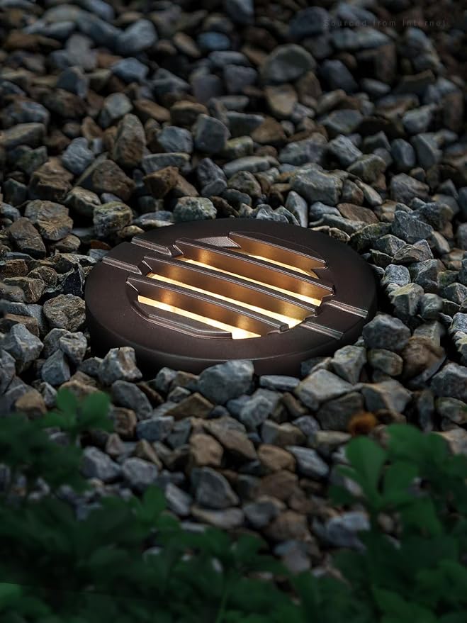 LEONLITE Dia. 4 Inch Well Lights Landscape LED In Ground, Grated Top, 3000K - Image 2