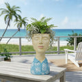 DiliComing Face Planter Pot Head Planter by DiliComing