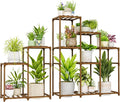 Bamworld 2 Sets Plant Stands Indoor Tall Shelves Outdoor by Bamworld