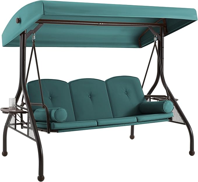 GYUTEI 3 Seat Outdoor Porch Swing by GYUTEI