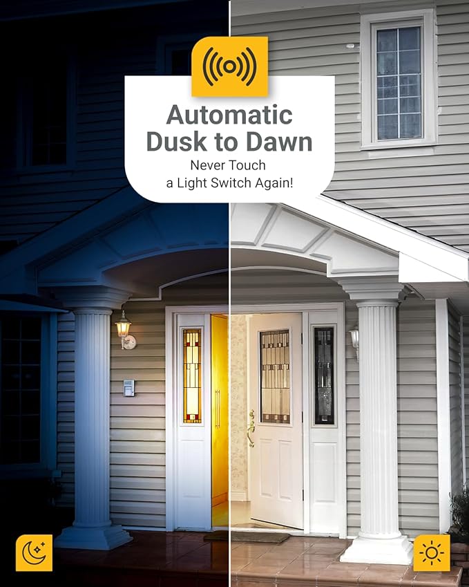Sunco 6 Pack Dusk to Dawn Light Bulbs LED Outdoor B11, Edison Filament - Image 2