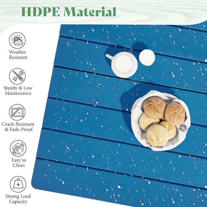AMERLIFE 7-Piece HDPE Outdoor Dining Set - Image 4