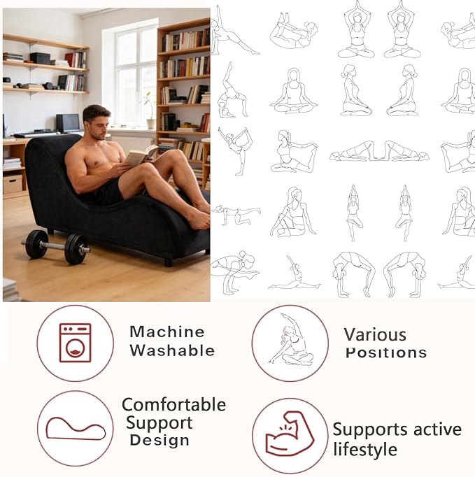 KORZEY Ergonomic Chaise Lounge Chair - Image 3