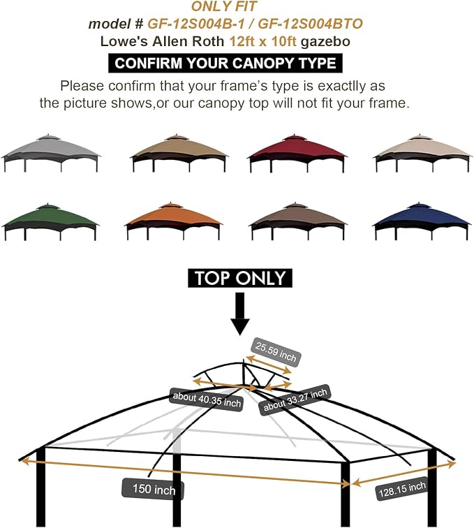 Eurmax USA High Performance Replacement Canopy Top - Image 6