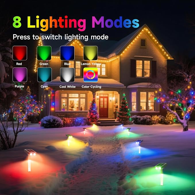 RGB Solar Spot Lights Outdoor - Image 2